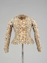 Mehrfarbig bestickte Weste für Frauen, 1610er Jahre